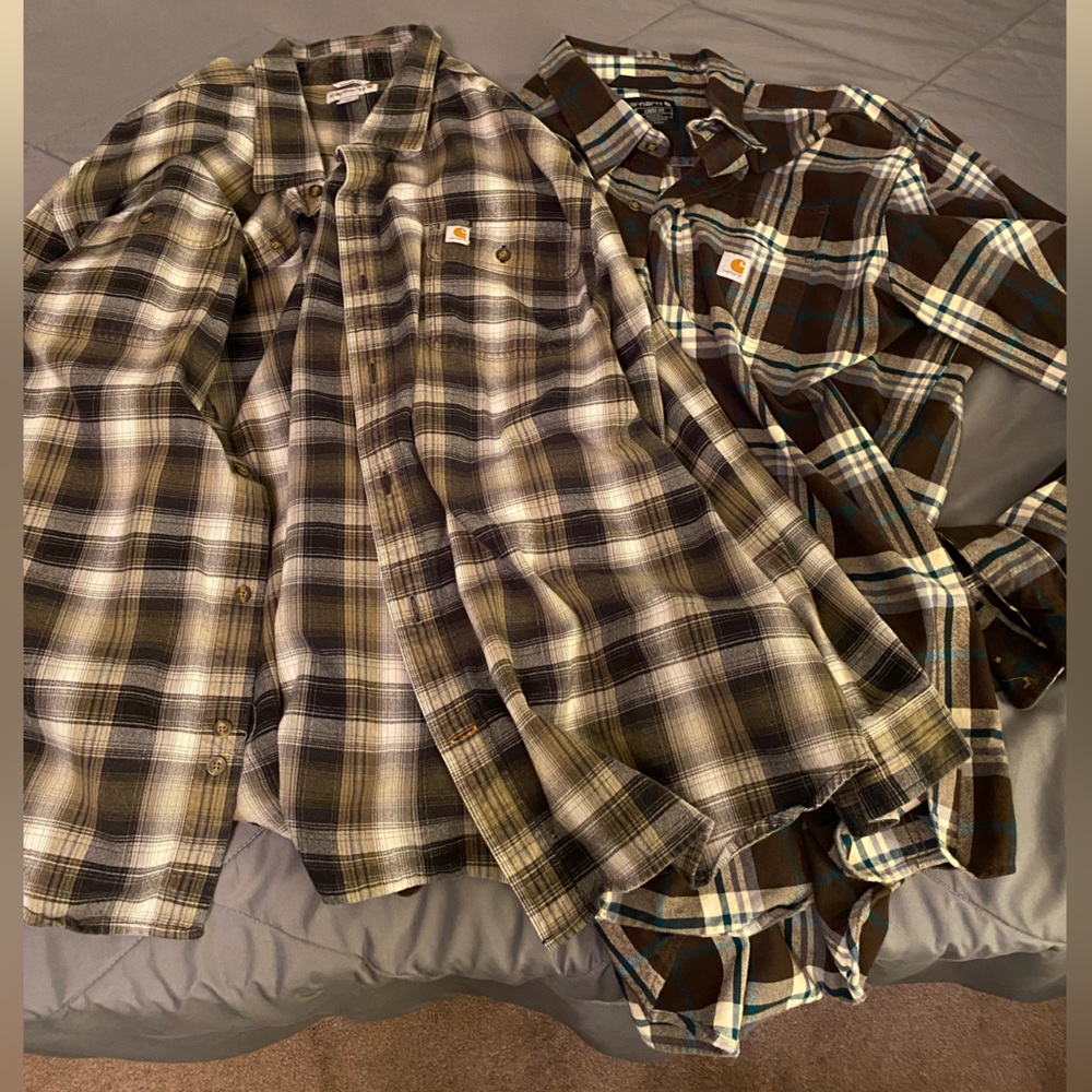 2 Carhartt Flannels